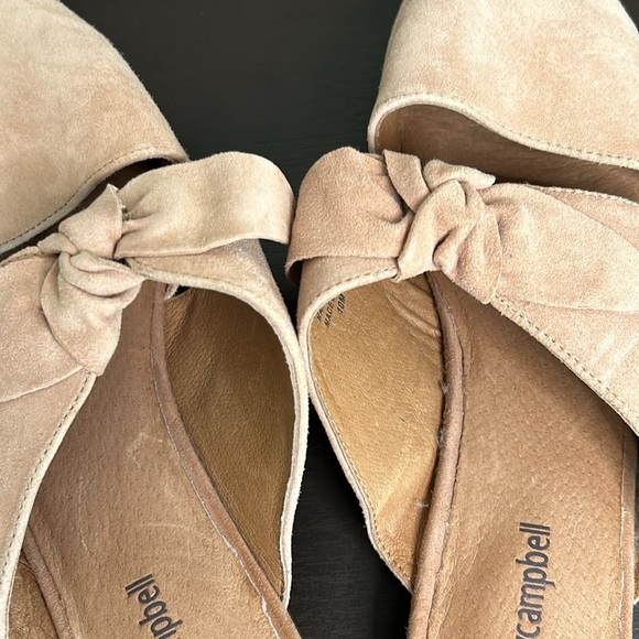 Jeffrey Campbell Charlin Bow Mule Leather Slip On Pink Anthropologie Sz 10 - Picture 7 of 12